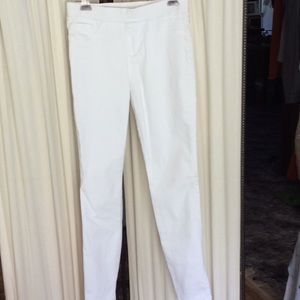 Pants, flawless white stretchy cotton